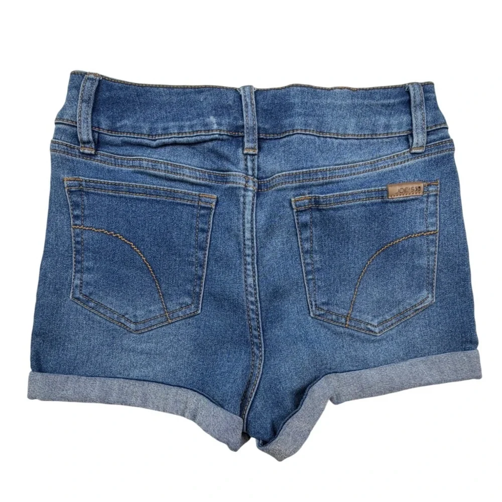 Joe's Jeans Girls Blue Denim Shorts Button Fly Cuffed Size 14 Medium Wash